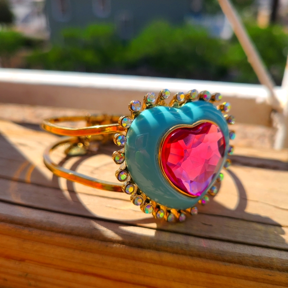 Betsey Johnson Candy Land Heart Bracelet Rare